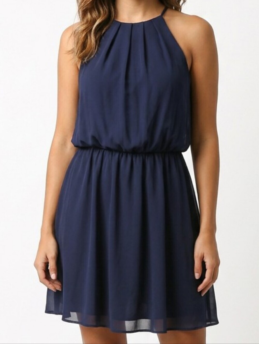 Lush Navy Blue Mini Dress Size L